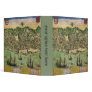 Vintage Antique Map; Town Plan of Lisbon, 1598 3 Ring Binders