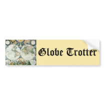 Vintage Antique Old World Map by Pieter Goos, 1666 Bumper Sticker