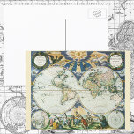 Vintage Antique Old World Map by Pieter Goos, 1666 Postcard