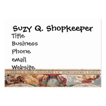 Vintage Antique Old World Map Design Faded Print Business Card