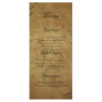 Vintage Antique Teastain Custom Menu Rack Card