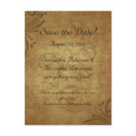 Vintage Antique Teastain Swirl Wedding postcards