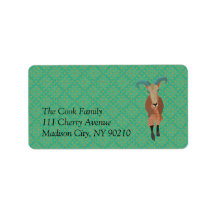 Vintage Aoudad Label