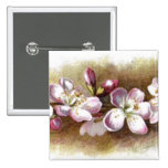 Vintage Apple Blossoms Button