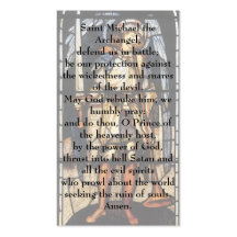 Vintage Archangel, Saint Michael by Burne Jones Business Card Template