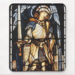 Vintage Archangel, Saint Michael by Burne Jones Mousepad