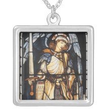 Vintage Archangel, Saint Michael by Burne Jones Necklaces