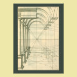 Vintage Architecture, Columns Arches Perspecitve invitations