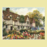 Vintage Architecture English Cottage Formal Garden postcards