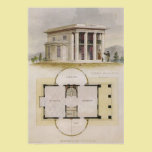 Vintage Architecture, Greek Villa and Floor Plan posters