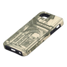 Vintage Architecture, Roman Courtyard with Columns iPhone 5 Cases