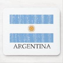 Vintage Argentina Flag Mousepads