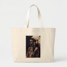 Vintage Arikara Chief Canvas Bags