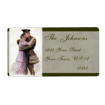 Vintage Army Military Custom Label