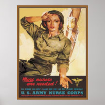 Vintage Army Nurse Corps Posters