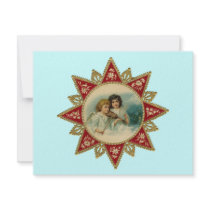 Vintage Art - Christmas Angels Invitation