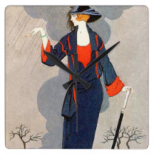 Vintage Art Deco Fashion Wallclock
