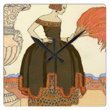 Vintage Art Deco Fashion Wallclock