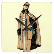 Vintage Art Deco Fashion Wallclock