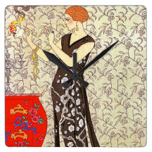 Vintage Art Deco Fashion Wallclock