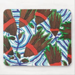 Vintage Art Deco Floral Abstract Mousepad 2