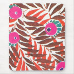 Vintage Art Deco Fun Floral Fabric Mousepad
