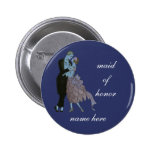 Vintage Art Deco, Newlyweds Love Wedding Dance Buttons