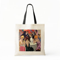 Vintage Art Deco Nightclub Cocktail Party Canvas Bags