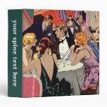 Vintage Art Deco Nightclub Cocktail Party Vinyl Binders