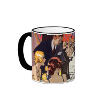 Vintage Art Deco Nightclub Cocktail Party Mug