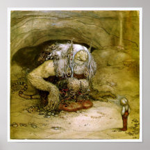 Vintage Art - John Bauer Fantasy Art Poster