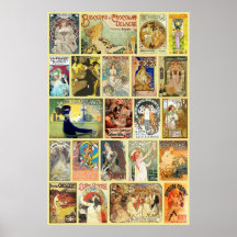 Vintage Art Nouveau Advertisements Posters