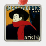 Vintage Art Nouveau, Aristide Bruant, Ambassadeurs Christmas Tree Ornament