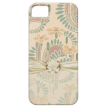 vintage art nouveau botanical art pattern iPhone 5 cover