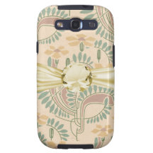 vintage art nouveau botanical art pattern galaxy SIII cases