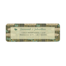 Vintage Art Nouveau Dragonfly  Return Address Labels