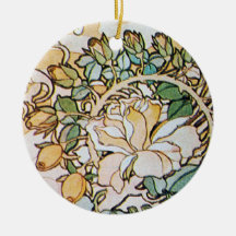 Vintage Art Nouveau Flowers Ornament
