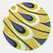 Vintage Art Nouveau, Macmillan's Peacock Feather Stickers