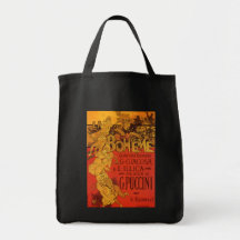 Vintage Art Nouveau Music; La Boheme Opera, 1896 Tote Bag