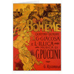 Vintage Art Nouveau Music; La Boheme Opera, 1896 Greeting Cards