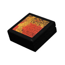 Vintage Art Nouveau Music; La Boheme Opera, 1896 Jewelry Box