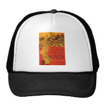 Vintage Art Nouveau Music; La Boheme Opera, 1896 Trucker Hat