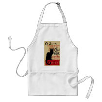 Vintage Art Nouveau Poster; Ce Soir Chat Noir Apron