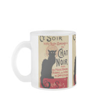 Vintage Art Nouveau Poster; Ce Soir Chat Noir Mug