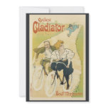 Vintage Art Nouveau Poster; Gladiator Cycles