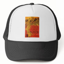 Vintage Art Nouveau Poster; La Bohème, 1896 Mesh Hats
