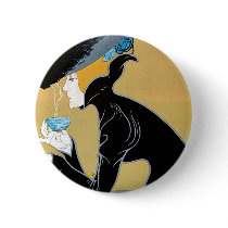 Vintage Art Nouveau Poster; Marco Polo Tea Button