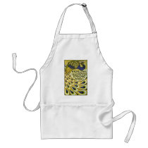 Vintage Art Nouveau Poster, Peacock Aprons