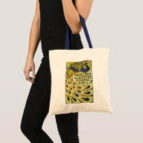 Vintage Art Nouveau Poster, Peacock Bag