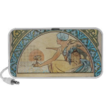 Vintage Art Nouveau sunset Mp3 Speaker